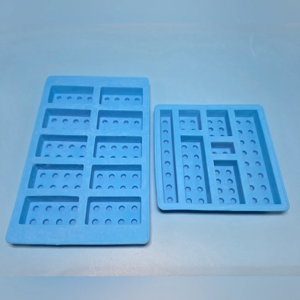 Vibrant Silicone Building Block Cake Toppers
